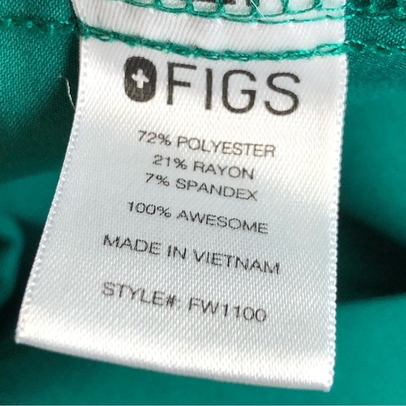 Fix technical collection, green V-neck tunic top - Picture 3 of 8